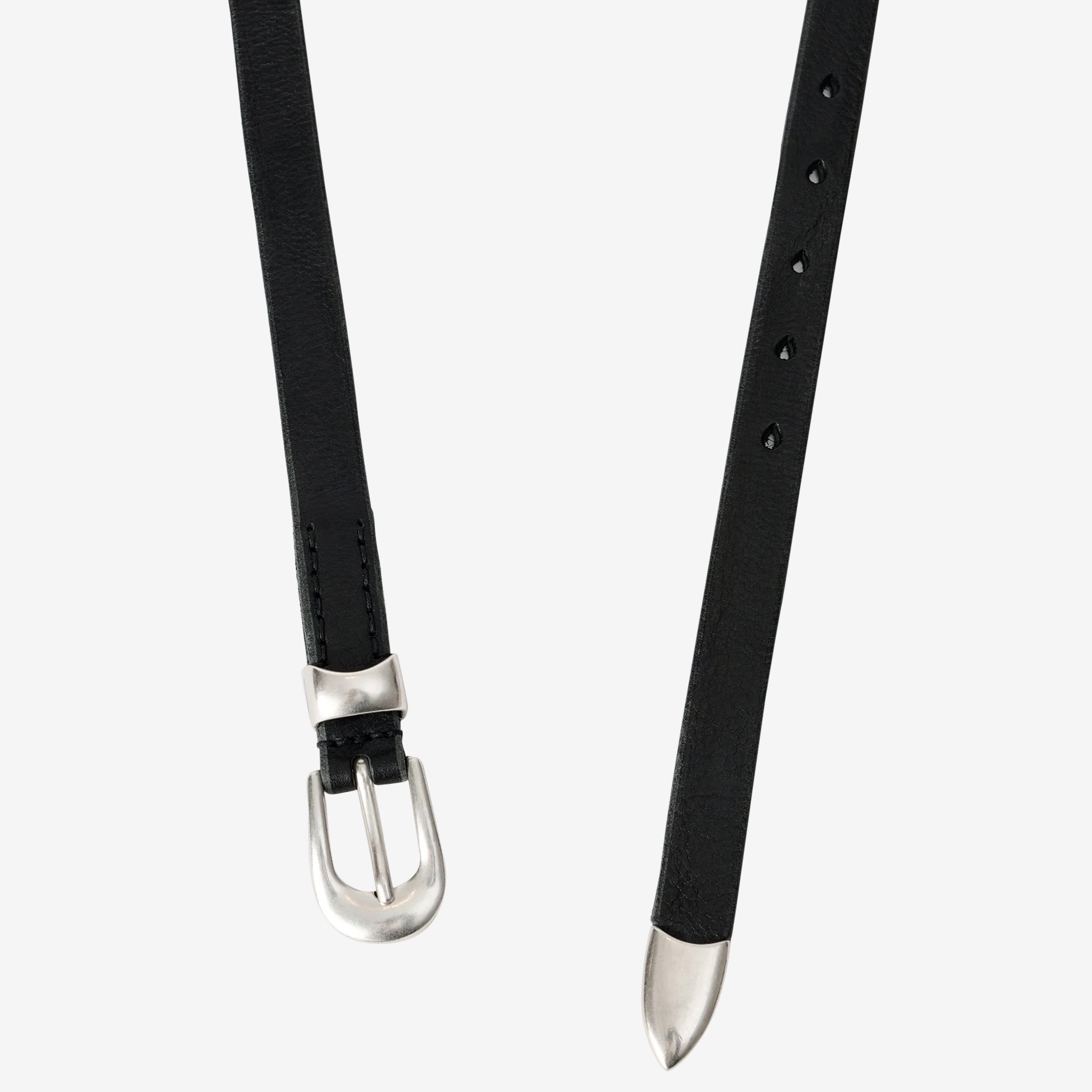 2cm Genuine Black Leather Belt for Men & Women - Stylish & Durable Fashion Accessory for Casual, Office & Formal Wear
