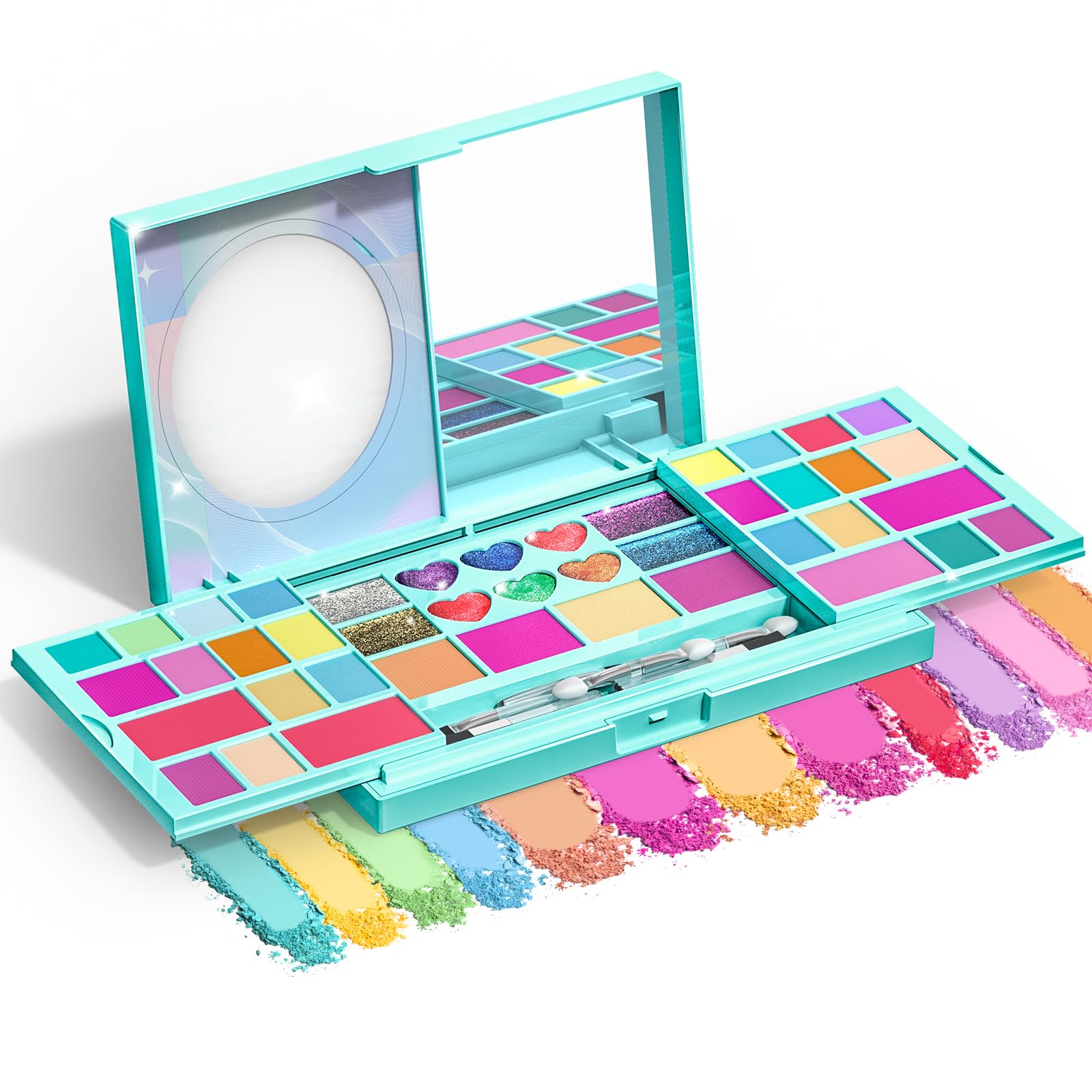 Tomons Washable Kids Makeup Kit - Birthday Gift for Girls 3-10 Years - Pretend Play & Dress Up