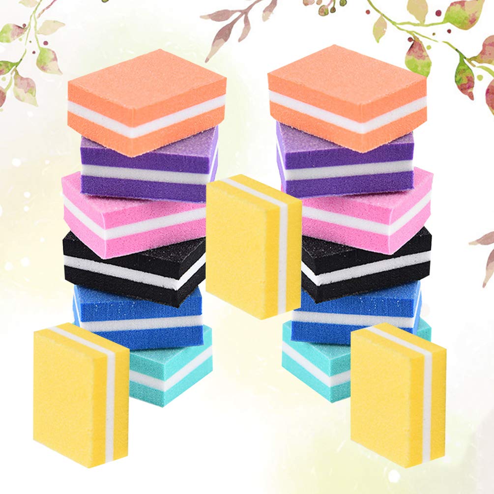 Beaupretty 21pcs Nail Files and Buffing Blocks Set - Double Sided Sanding Block, Nail Grinding Polishing Sandpaper for Manicure - Perfect for Home Nail Care & Professional Salon Use