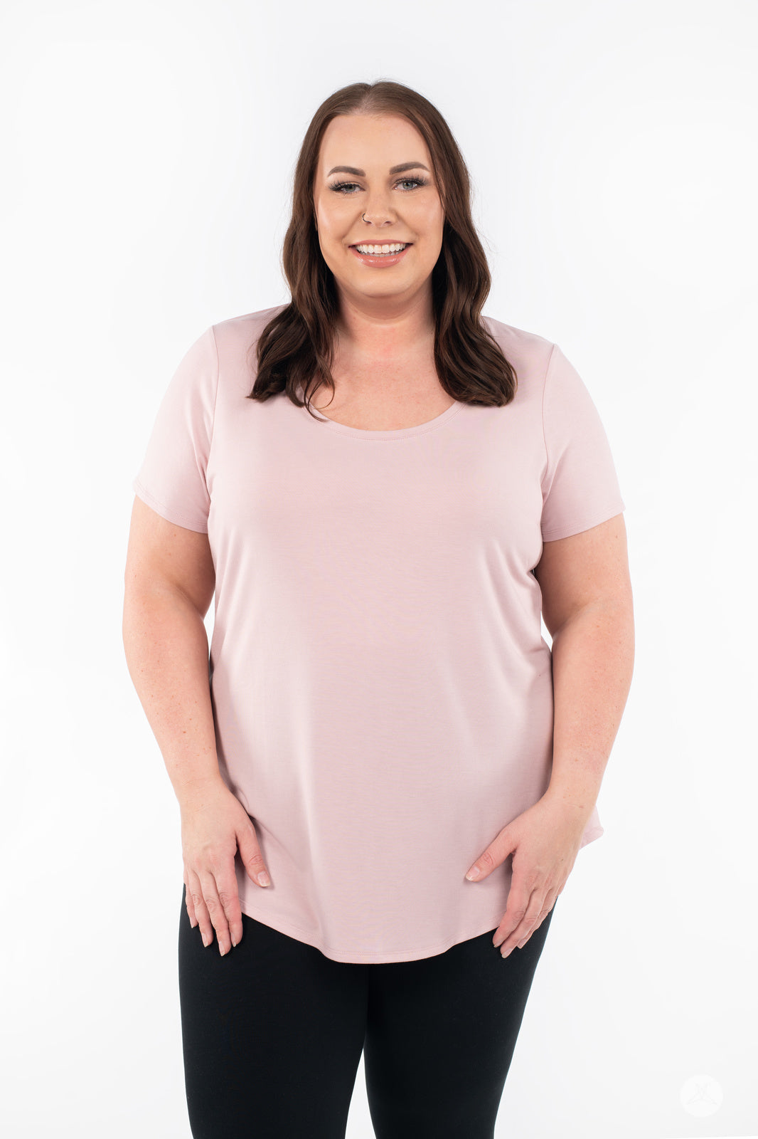 Women's Soft Scoop Neck T-Shirt - Comfortable Casual Basic Tee for Everyday Wear | Perfect for Layering, Work, and Weekend Outfits