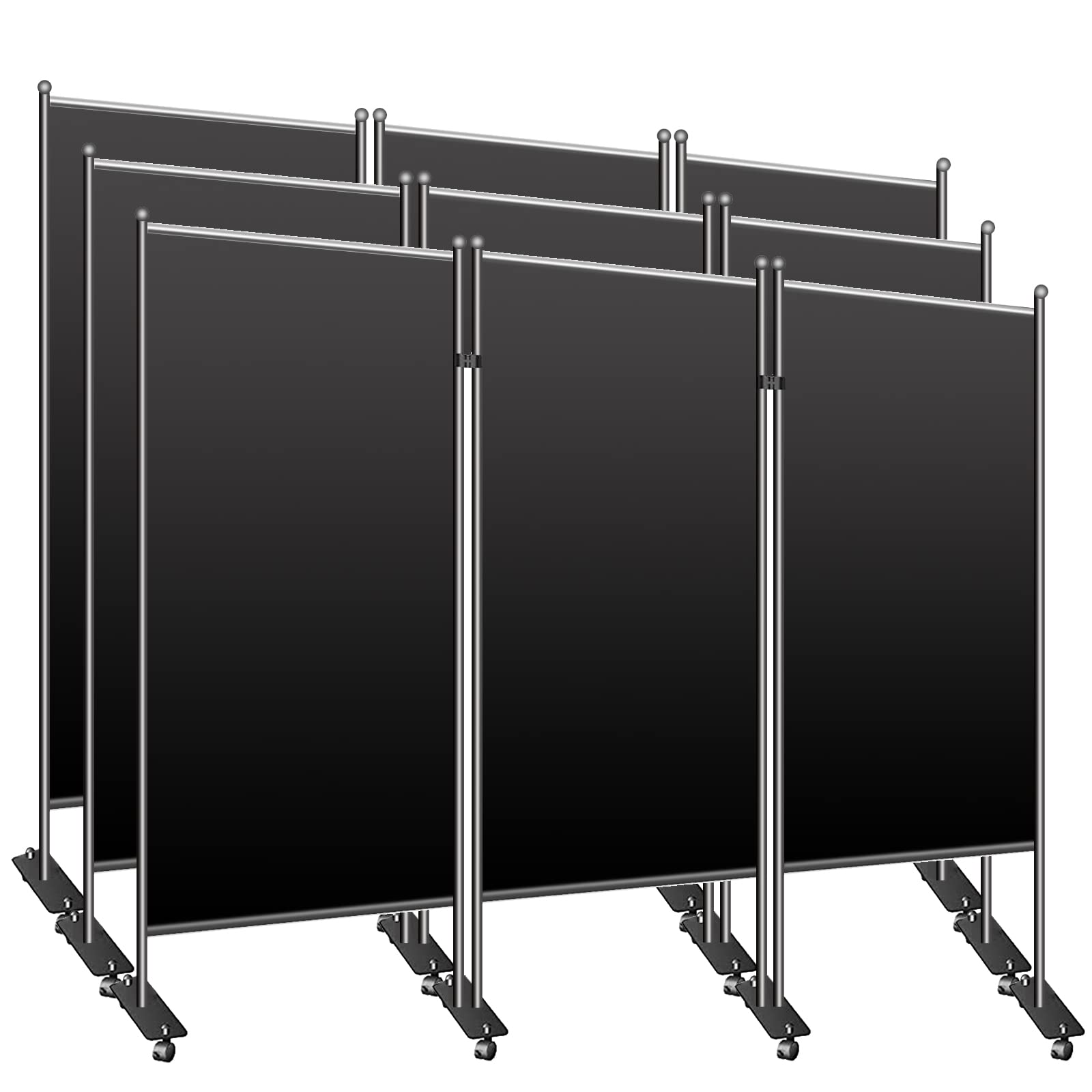 TWSOUL 3-Panel Folding Room Divider with Wheels - 102