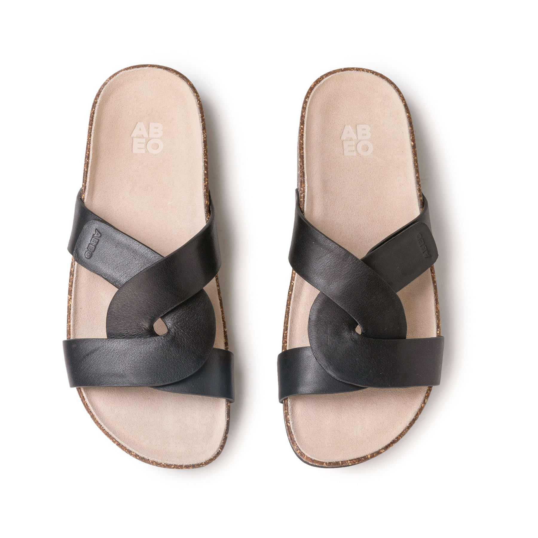 Abeo Lizzy Neutral Black Nubuck Shoes - Comfortable & Stylish Women's Loafers for Work, Casual & Travel