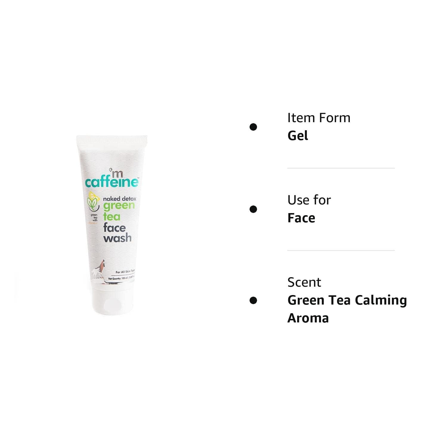 Vitamin C Face Wash with Green Tea & Hyaluronic Acid - Oil Control Cleanser for Oily, Normal & Dry Skin | Antioxidant-Rich Natural Facial Cleanser (100ml) - Perfect for Morning & Night Skincare Routine
