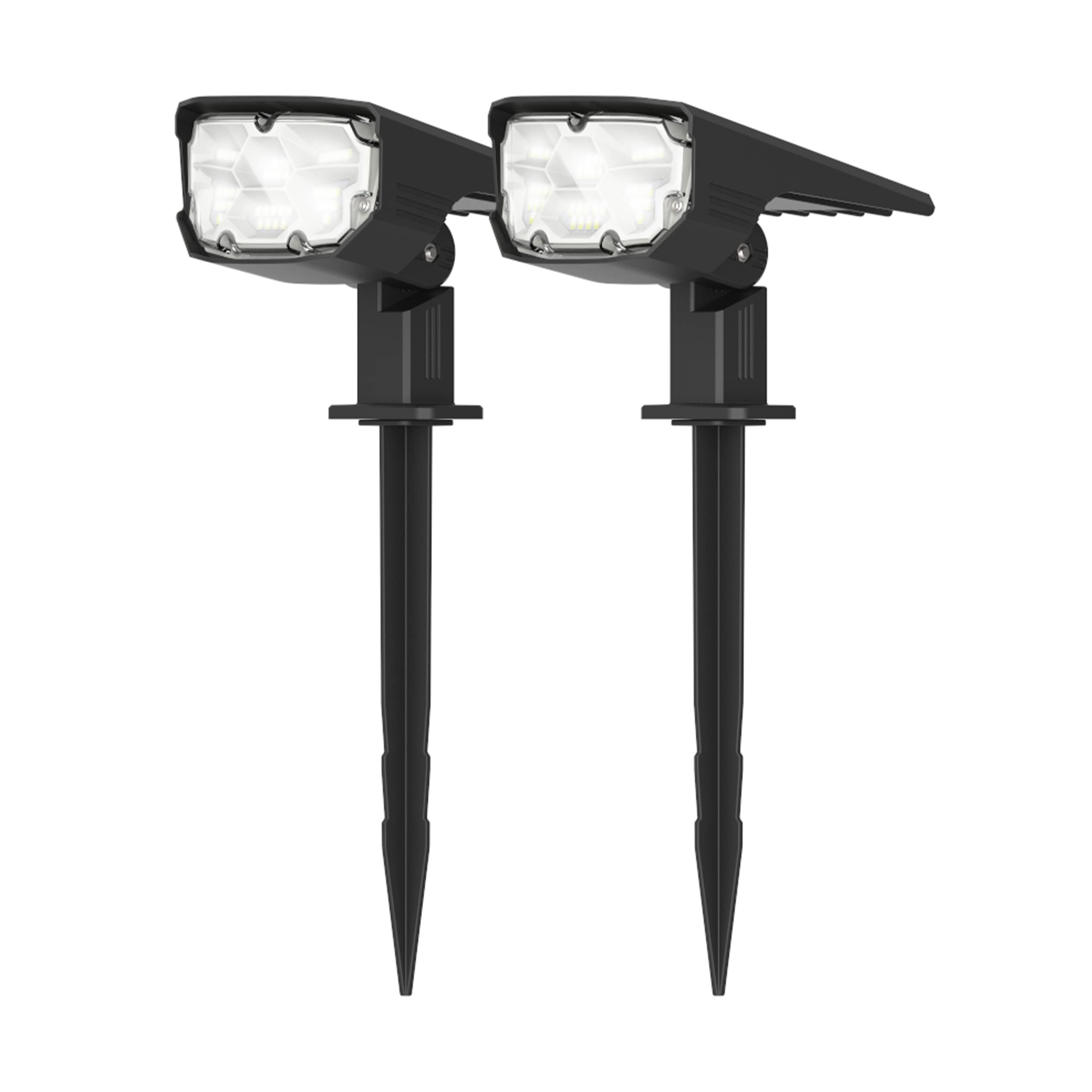 FLASHBIU 43LED Solar Outdoor Garden Lights - Waterproof IPX7, Brightest Motion Sensor Solar Spotlight with Stakes - Wireless Solar Powered Yard, Lawn, Wall, Porch Landscape Lighting for Home & Garden - Perfect for Pathways, Driveways, and Backyard Decor