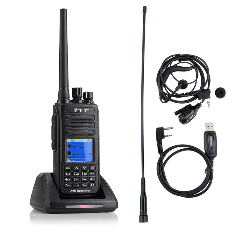 TYT MD 390 UHF DMR Digital Two-Way Radio - Waterproof, Long Range Communication for Outdoor Adventures, Construction Sites & Emergency Preparedness