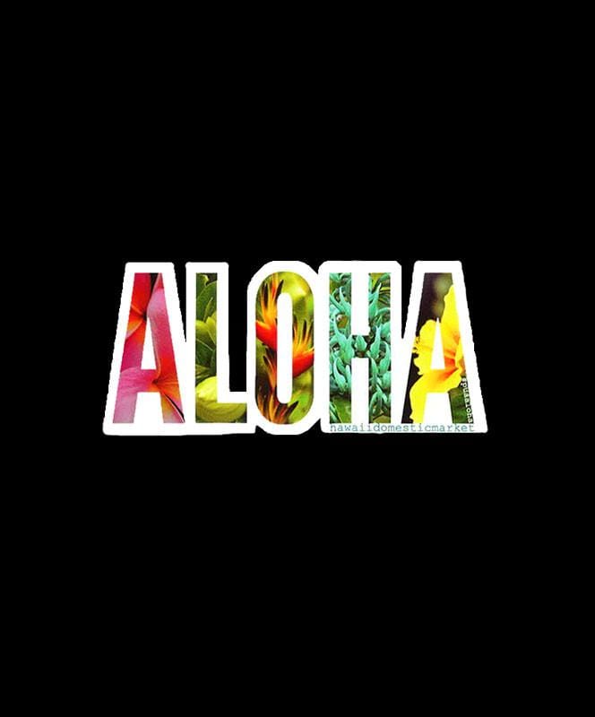 6-Pack HDM Aloha V2 Stickers - Tropical Hawaiian Themed Decals for Laptops, Water Bottles & DIY Crafts