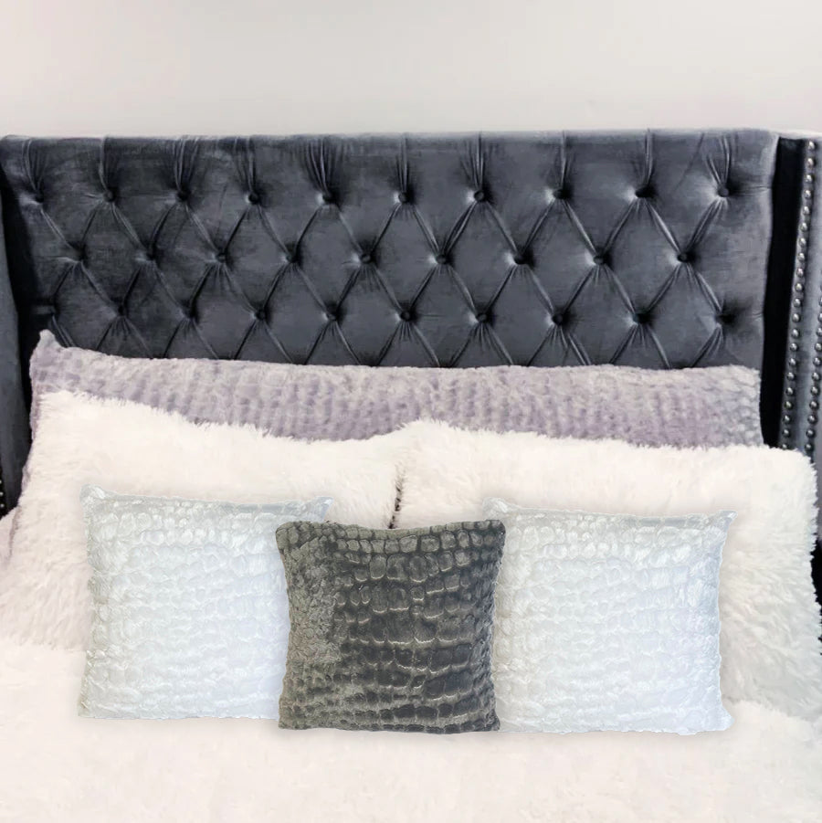 Pillowtex Plush 18x18 Inch Soft Throw Pillow with Removable Cover - Perfect for Sofa, Bed, Couch & Home Decor