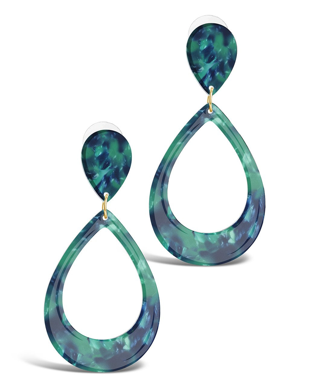 Handmade Resin Teardrop Earrings for Women - Lightweight Dangle Jewelry Gift for Birthday, Wedding & Party | Boho Chic Accessories for Everyday Wear