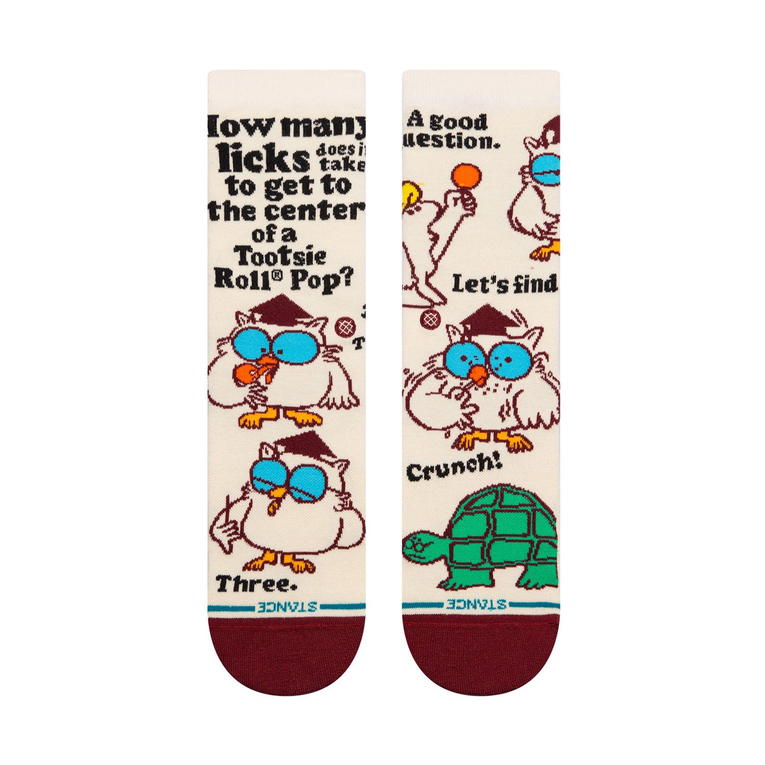Kids' Crew Socks with Cute Owl Design - Soft Cotton Canvas Socks for Boys & Girls - Perfect for School, Play & Everyday Wear