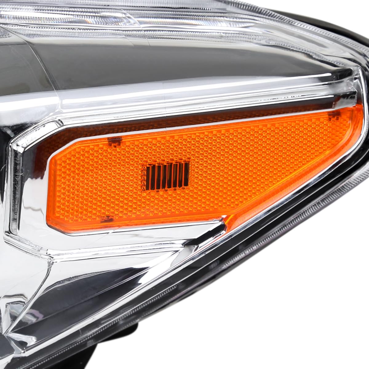Spec-D Tuning Chrome Projector Headlights with LED Daytime Running Lights - Compatible with 2016-2022 Toyota Tacoma - Left & Right Pair Headlamp Assembly - Upgrade Your Truck's Style & Night Visibility for Off-Roading & Daily Driving