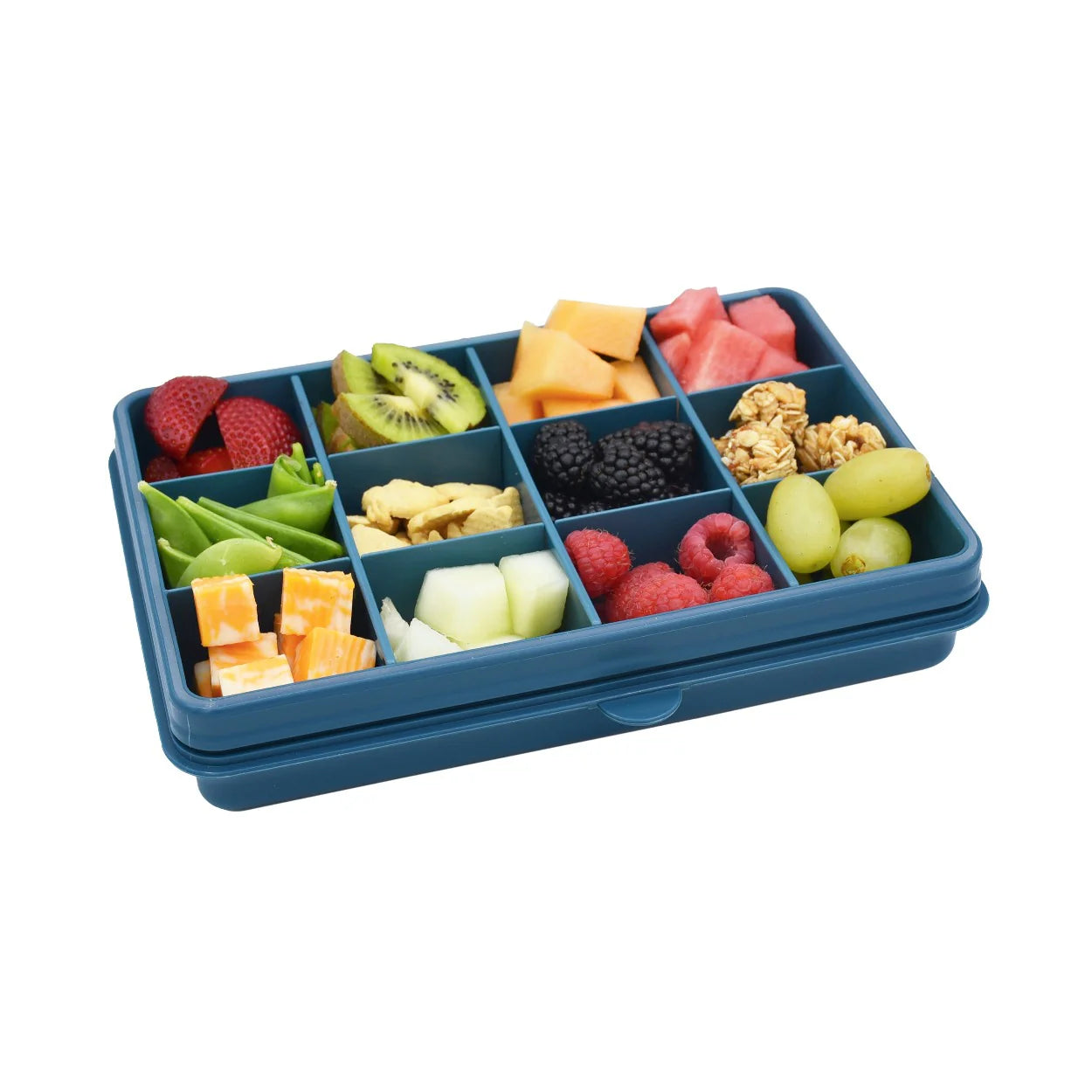Melii Luxe Snackle Box - Premium Blue Snack Container for Charcuterie, Cheese & Party Platters | Perfect for Picnics, Office Snacks & Entertaining Guests