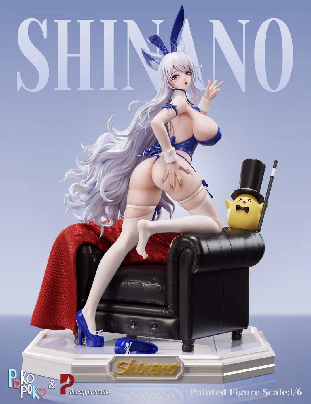 Azur Lane Shinano & Musashi Anime Figures - Poko Poko x Pineapple Studio Collectible Model for Fans | Perfect for Display, Cosplay, and Gaming Room Decor
