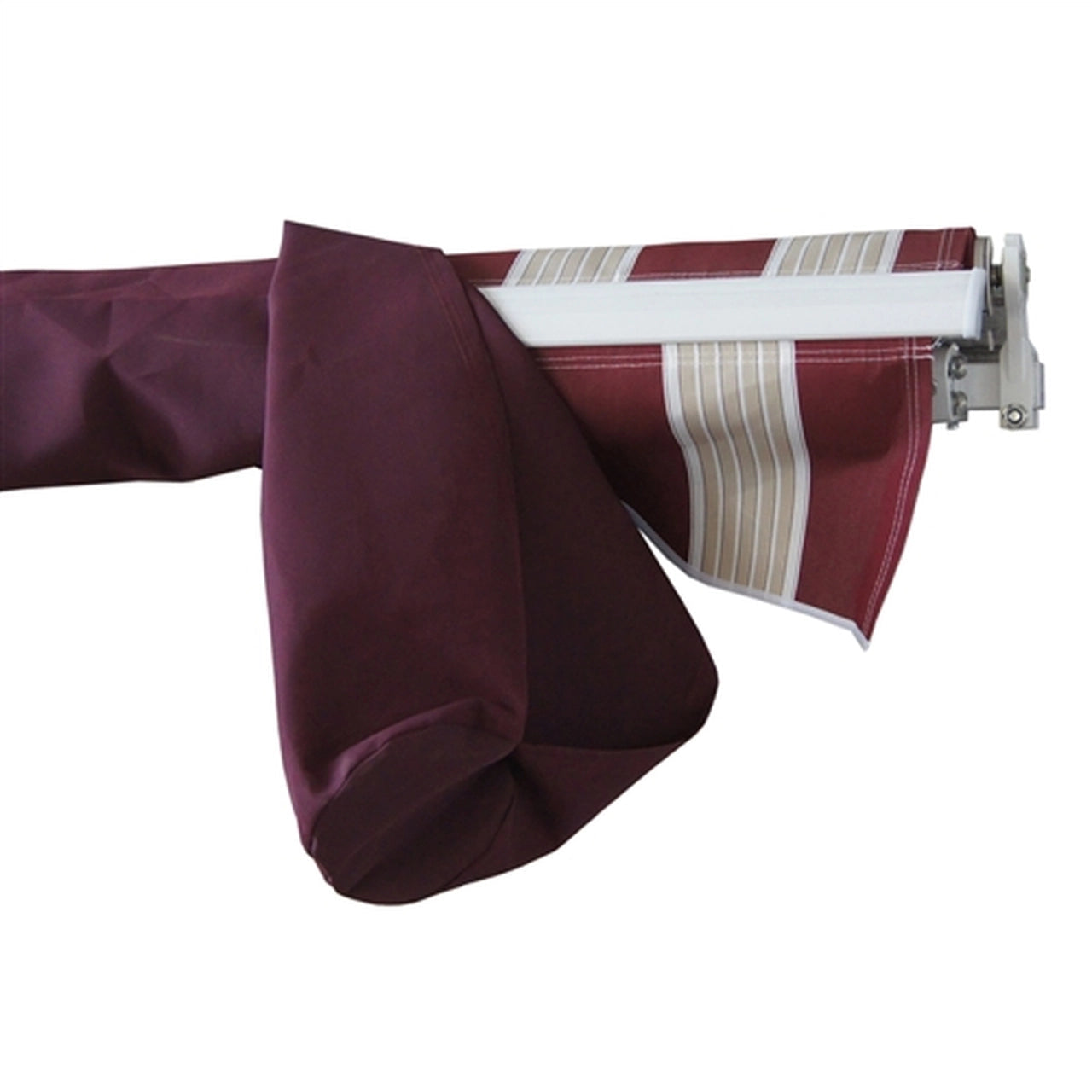 Aleko 10x8 Feet Burgundy Protective Awning Cover - Waterproof Outdoor Canopy for Patio, Deck, and Garden Furniture Protection