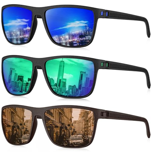 (3 Pack) Dark Blue/Green/Brown