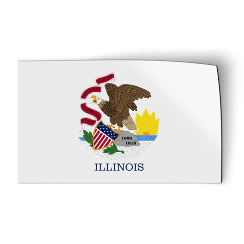 Illinois State Flag Stickers, Tees & Flexible 3