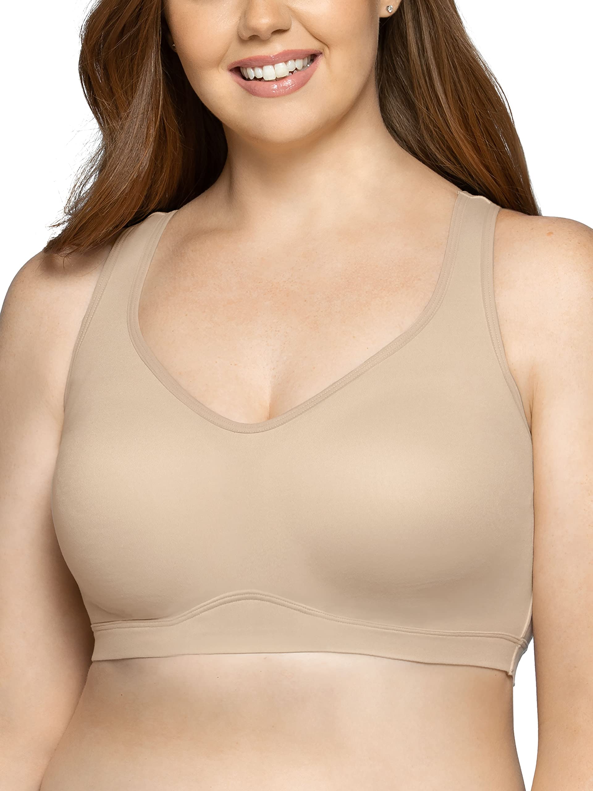 Vanity Fair Women's Beyond Comfort Wireless Pullover Bra - Seamless Soft Cup for All-Day Wear, Yoga & Lounge