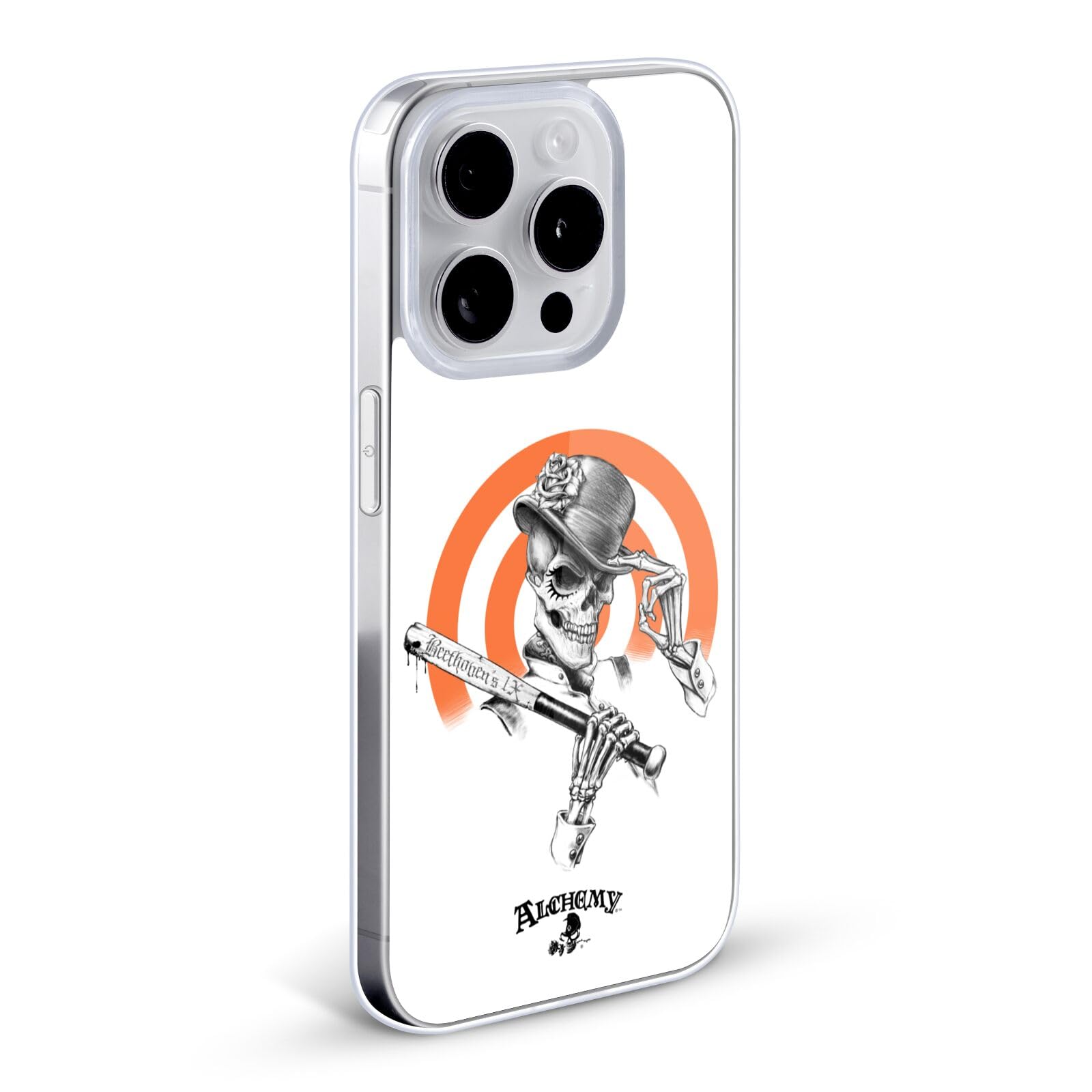 Alchemy Gothic Dead Droog Skull Soft Gel Case for iPhone 13 Pro Max - Officially Licensed Gothic Phone Cover | Perfect for Halloween, Gothic Fashion & Alternative Lifestyle