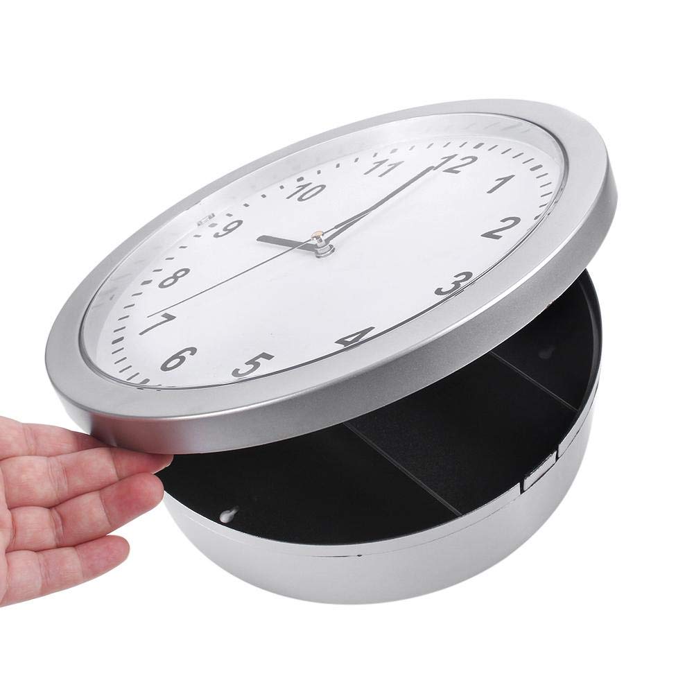 Hidden Wall Safe with Clock - Secret Home Security Safe for Jewelry, Cash & Credit Cards | Wall Mounted Home Improvement & DIY Security Solution for Bedroom, Office & Garage