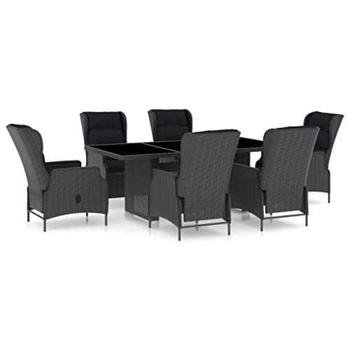 Grey+glass 7 Piece