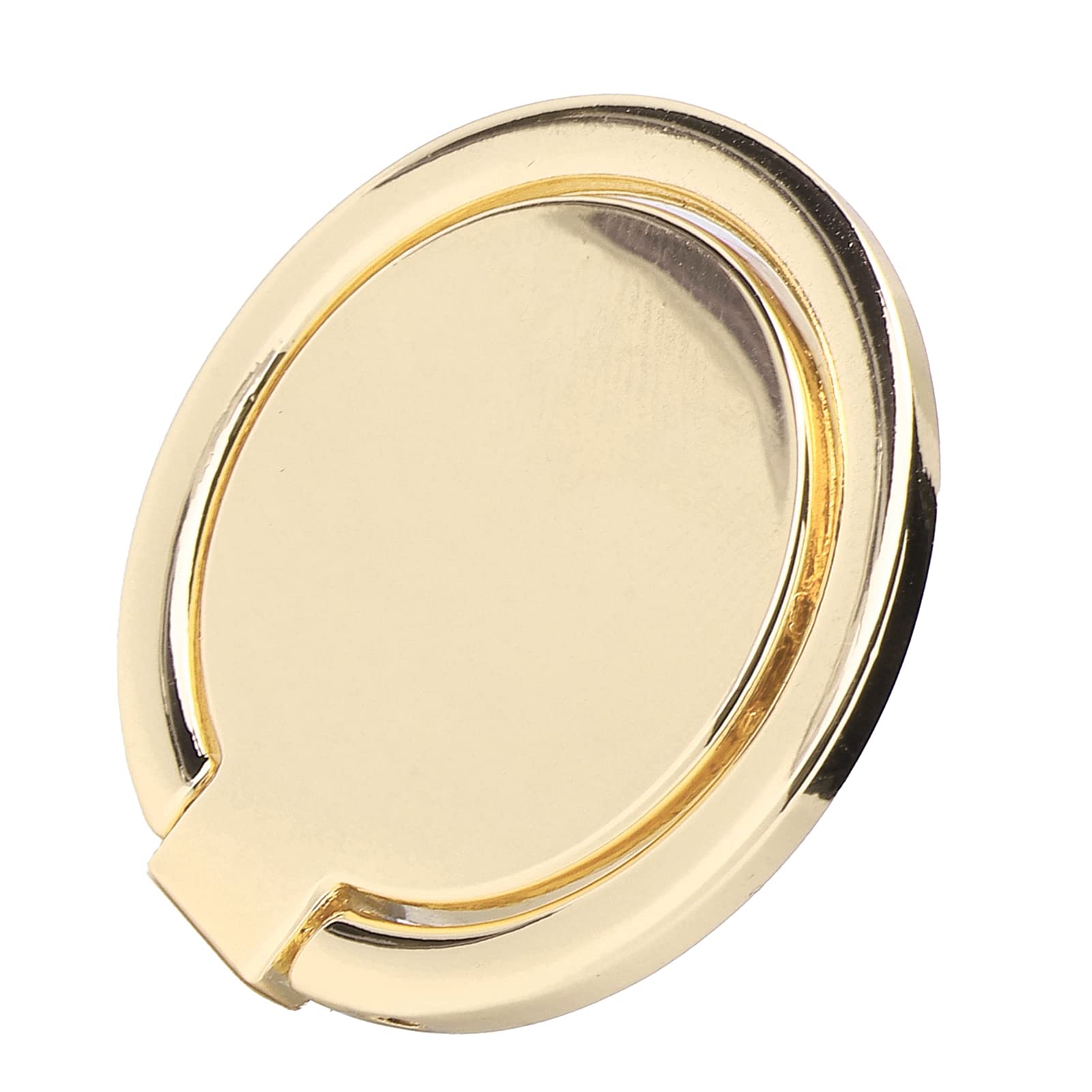 360° Adjustable Magnetic Phone Ring Holder - Gold Metal Finger Grip & Car Mount for iPhone, Samsung & Tablets - Perfect for Driving, Gym & Hands-Free Use