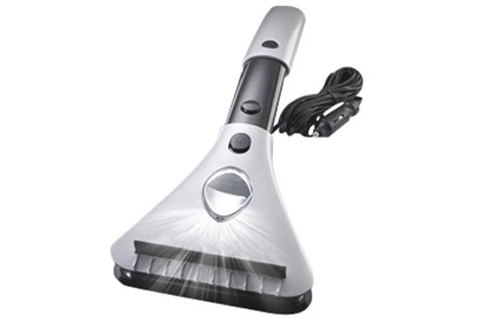 Sharper Image Heated Ice Scraper for Car Windshield - Winter Snow Removal Tool with Defrosting Function | Perfect for Cold Weather, Frosty Mornings & Icy Car Windows
