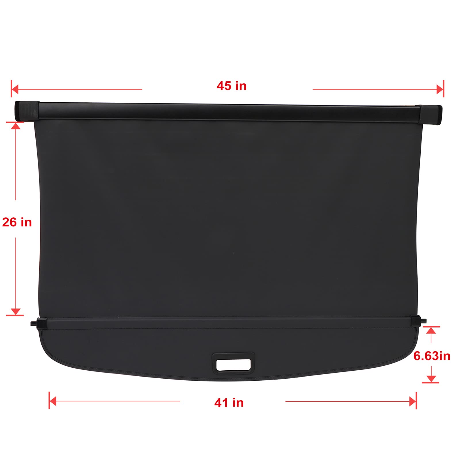 2016-2019 Toyota Prius 1.8L Retractable Trunk Cargo Cover - UV Protection Rear Shade for Car Storage & Privacy | Perfect for Road Trips, Grocery Hauling & Pet Safety