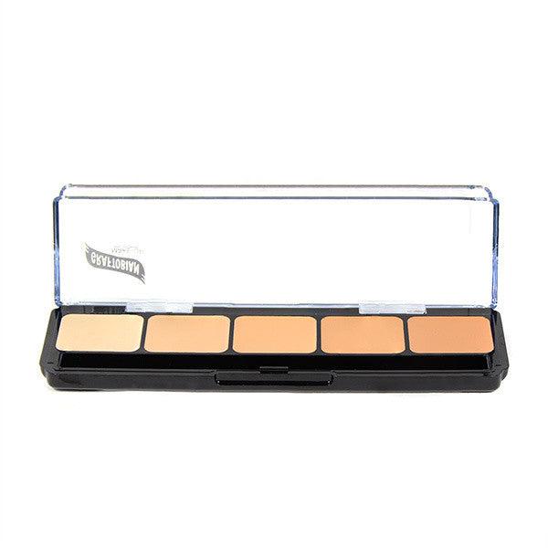 Graftobian HD Cream Foundation Palette - Professional Makeup Kit for Flawless Coverage - Perfect for Photography, Film & Special Effects