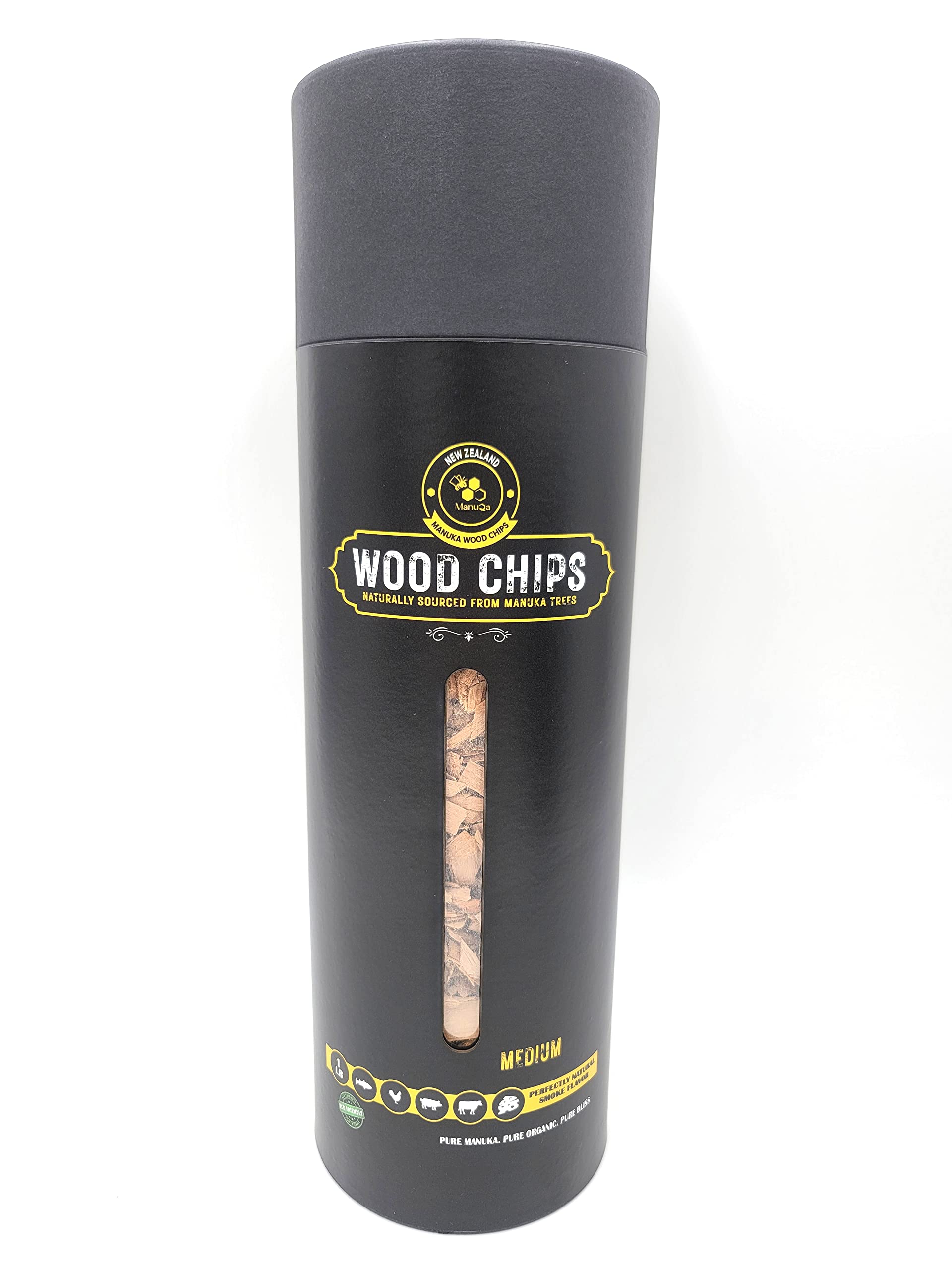 Premium Manuka Wood Chips - Medium Size for Smoking & Grilling | 100% Natural BBQ Wood Chips for Meat, Fish & Vegetables | Ideal for Outdoor Cooking, Camping & Backyard BBQs