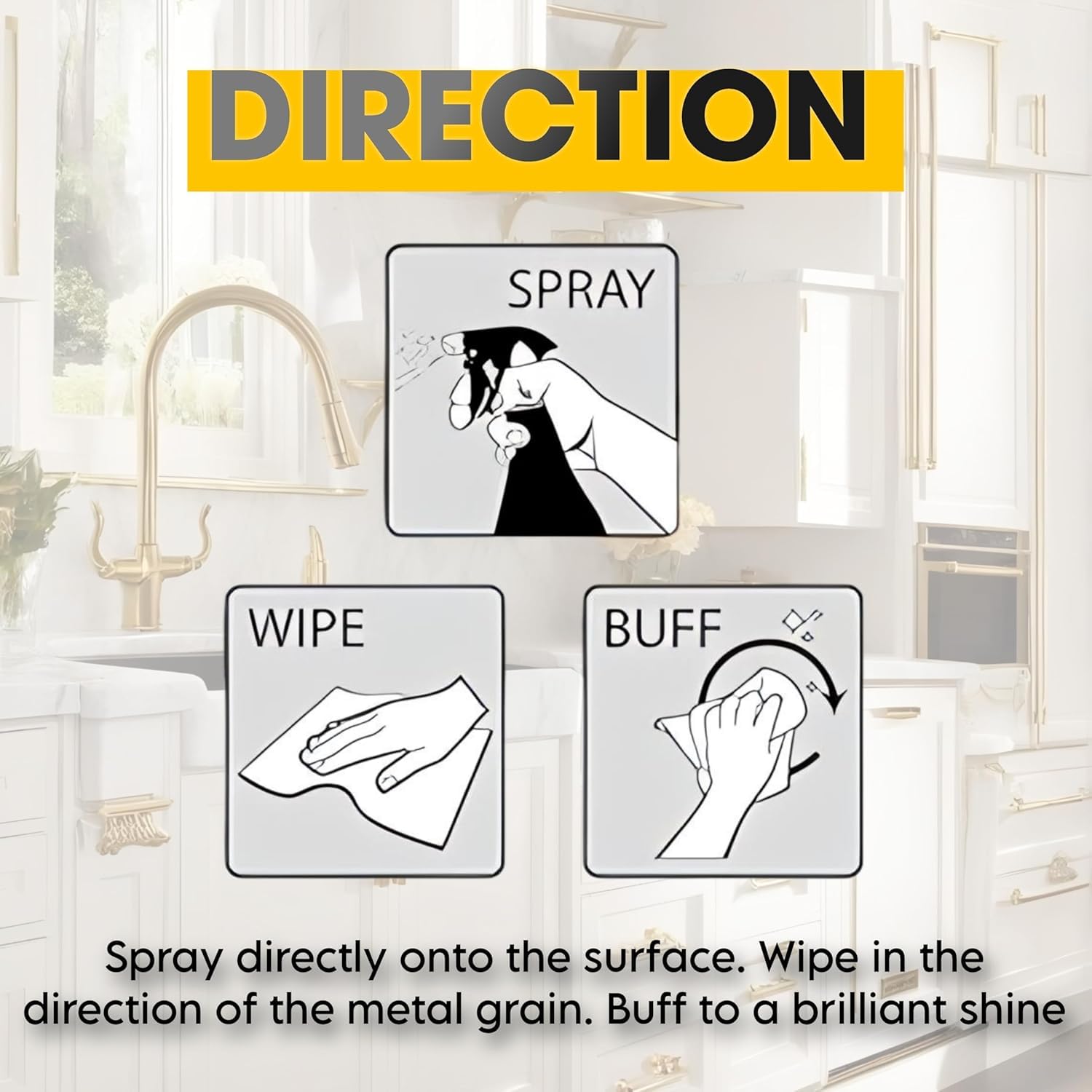 Powerful Kitchen Cleaner Spray - Heavy Duty Degreaser for Oil & Grease Stain Removal | Non-Flammable All-Surface Cleaner for Stove, Oven, Grill, Sink & Exhaust Fan | Ideal for Deep Cleaning & Daily Kitchen Maintenance (500ml)