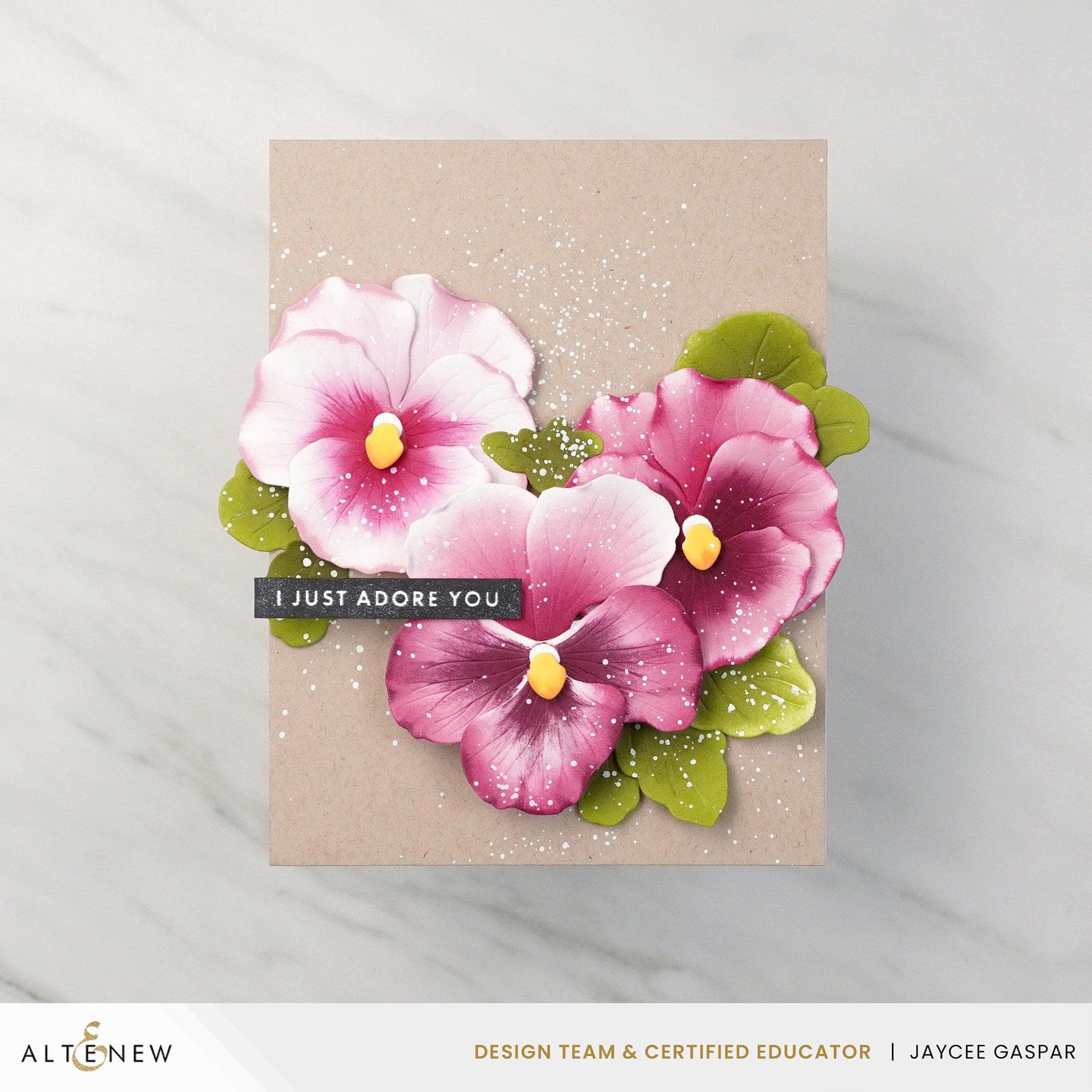 Pansies Layering Die Set for Card Making - Floral Craft Stamps for DIY Scrapbooking, Greeting Cards, and Paper Crafts | Perfect for Spring Projects and Handmade Gifts