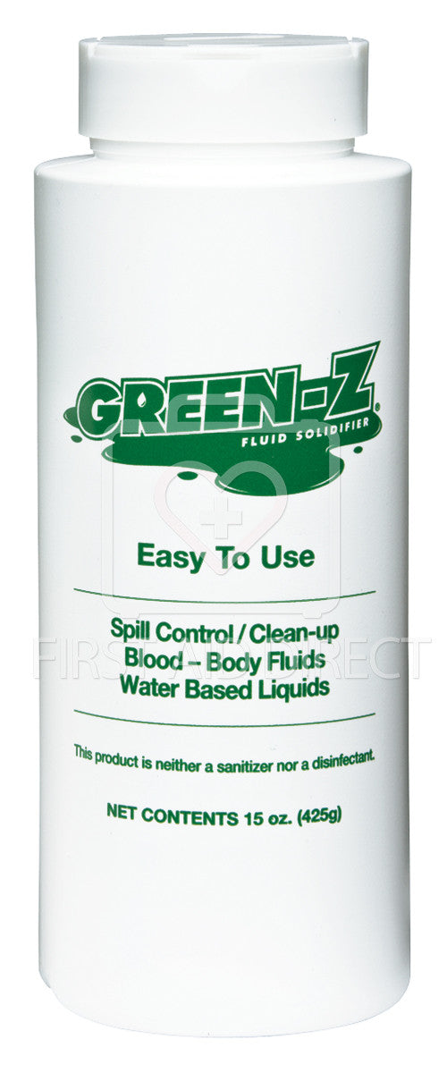 Green Z Spill Control Solidifier 425g (Case of 12) - Fast-Acting Absorbent for Oil, Chemical & Hazardous Liquid Spills in Warehouses, Garages & Industrial Sites
