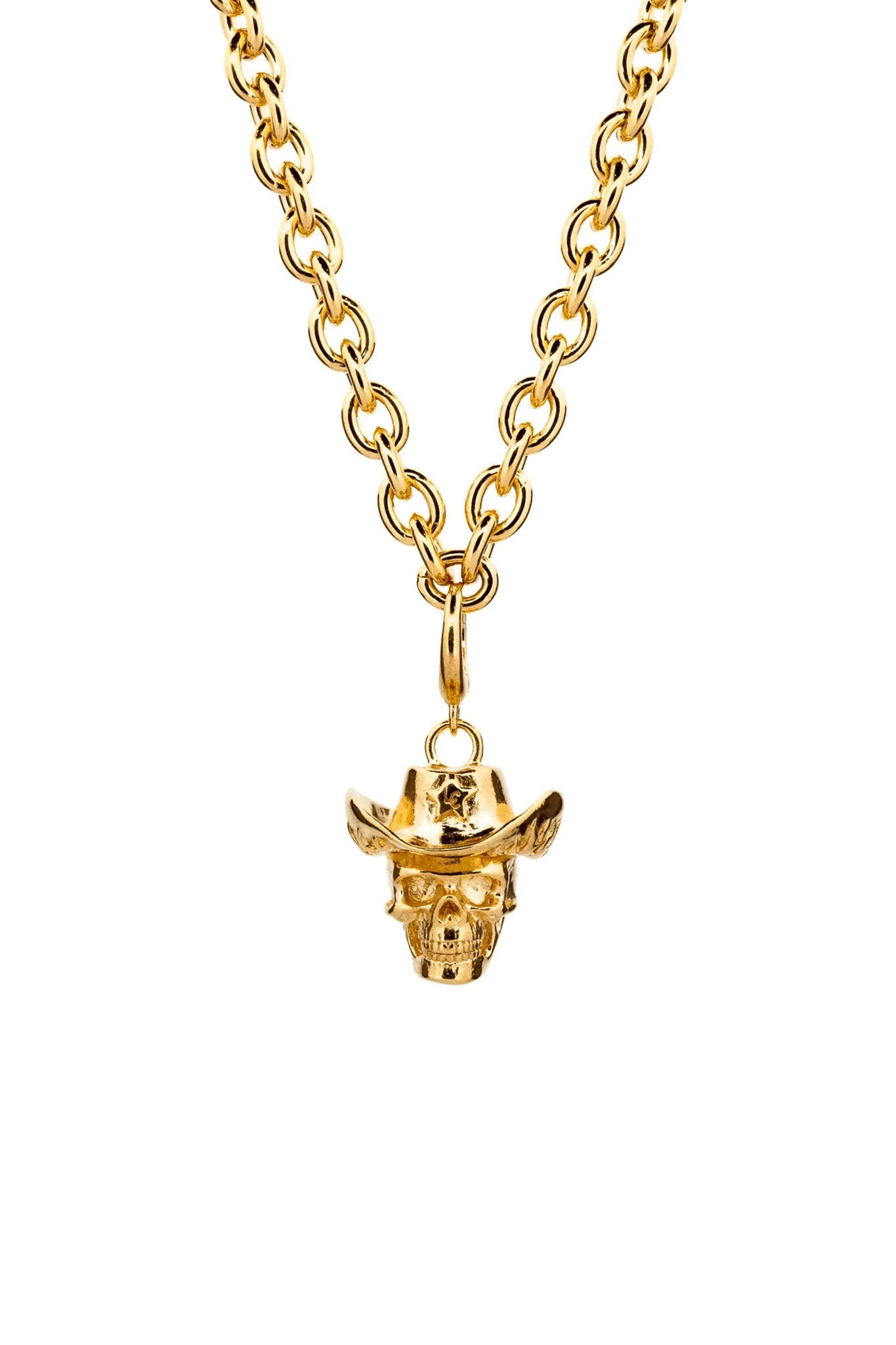 Vintage Cowboy Locket Necklace - 14K Gold Western Jewelry for Women & Men - Perfect for Country Music Festivals, Rodeos & Western Style Outfits