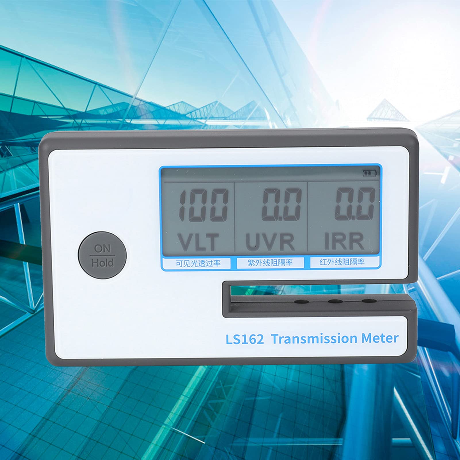 LS162 Digital Window Tint Meter - Solar Film Meter for VLT & IR Rejection Testing - Perfect for Auto, Home & Office Window Tint Measurement