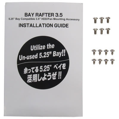 Scythe Bay Rafter 3.5 to 5.25 Inch Hard Drive Bay Adapter - Perfect for PC Builds, Gaming Rigs & Server Upgrades