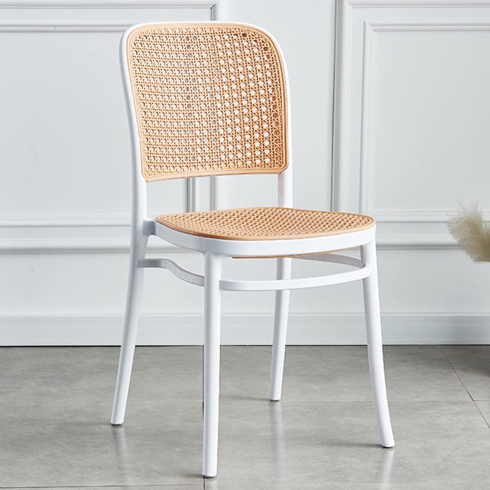 Nordic Rattan Weave Patio Dining Chair Set of 2 - 34