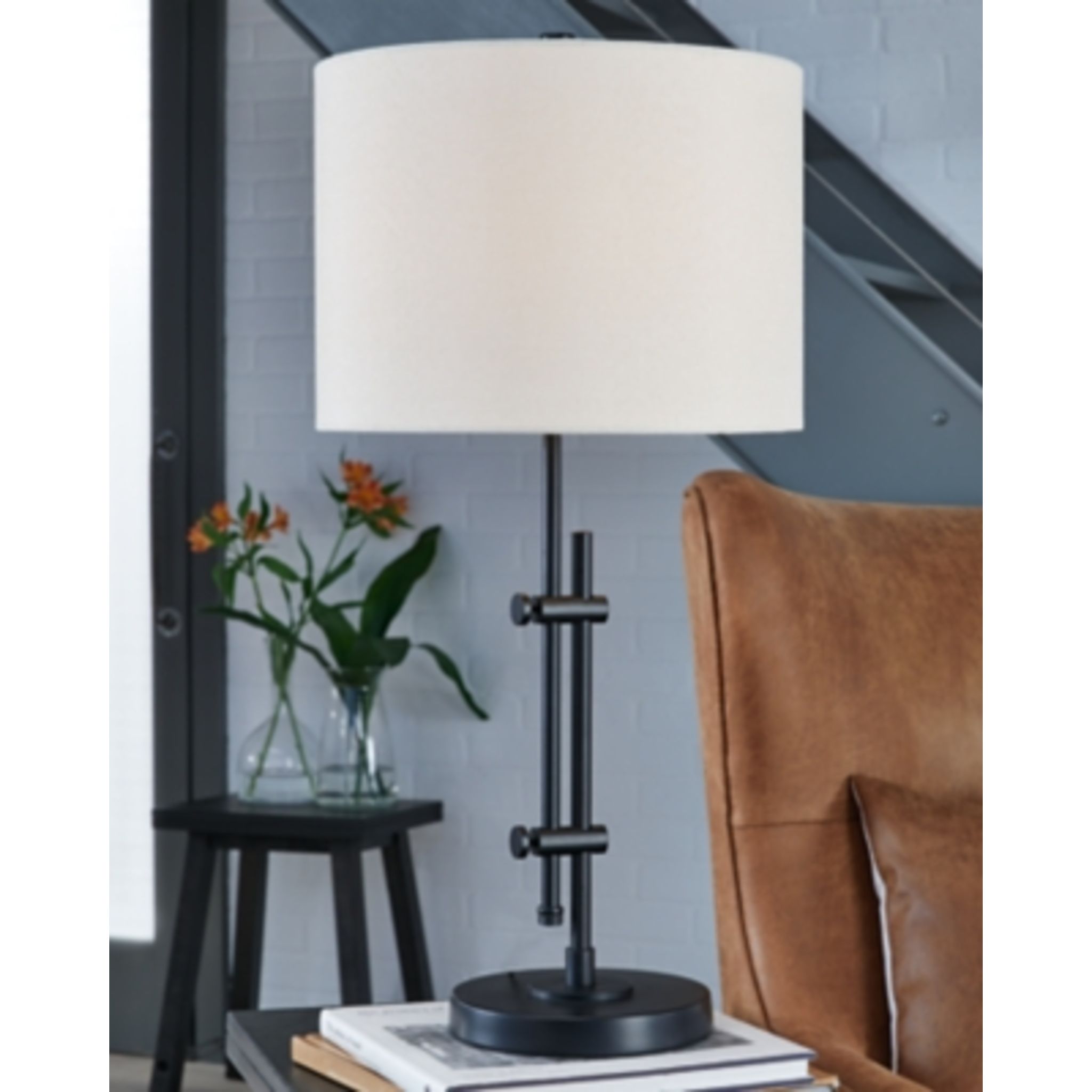 Baronvale Modern Table Lamp - 27.5 Inch Height, Adjustable Brightness LED Desk Light for Living Room, Bedroom, Office - Warm White & Cool White Light Modes for Reading, Working, and Relaxing