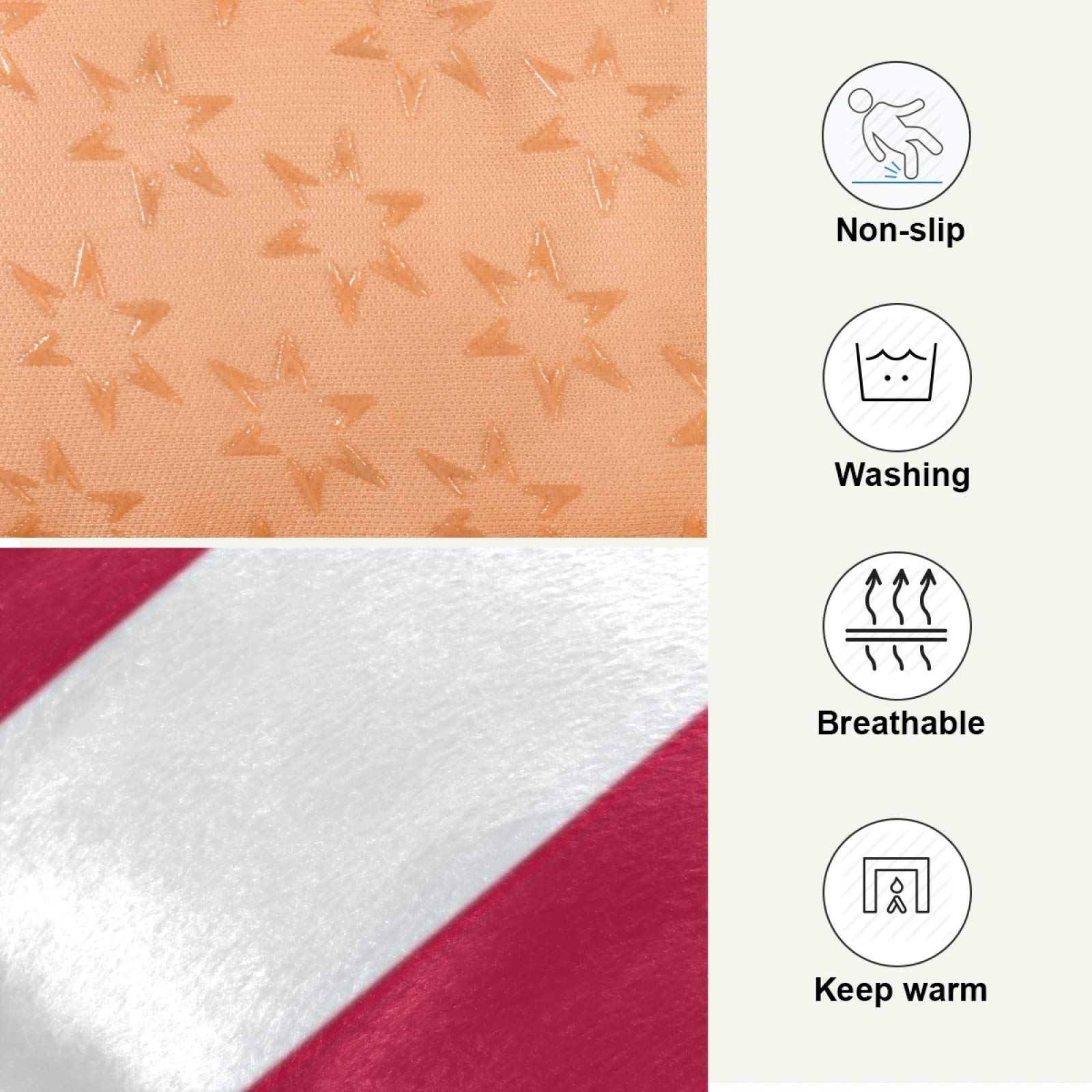 American Flag Pet Bed for Dogs & Cats - Ultra Soft Rectangle Dog Bed for Small, Medium, Large Breeds (36x24in) - Comfortable Calming Bed for Home, Office, or Travel Use