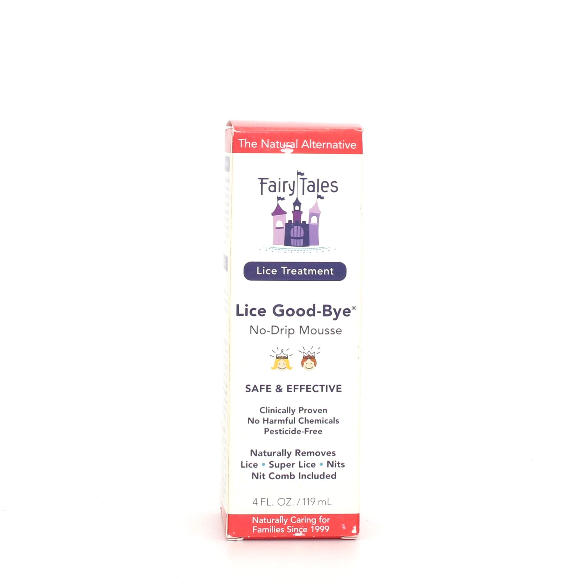 Fairy Tales Lice Goodbye No Drip Mousse 4 oz - Gentle Lice Treatment for Kids - Perfect for School, Camp & Sleepovers