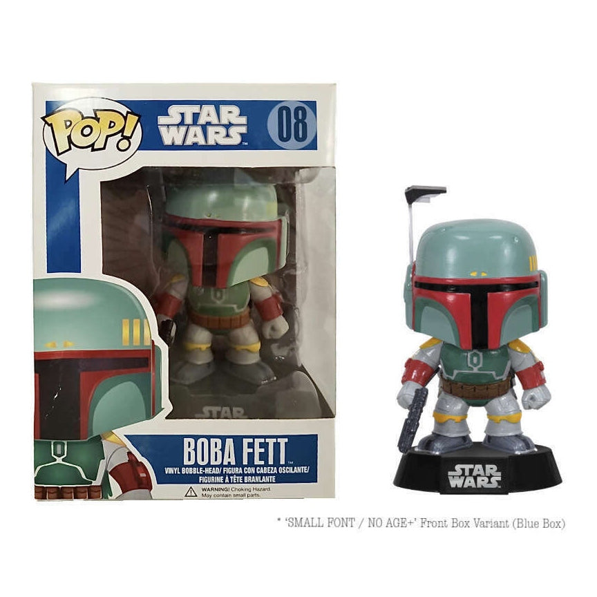 Original Star Wars Boba Fett Action Figure - Blue Box Edition with Multilingual Packaging | Collectible Toy for Display, Gifts & Star Wars Fans