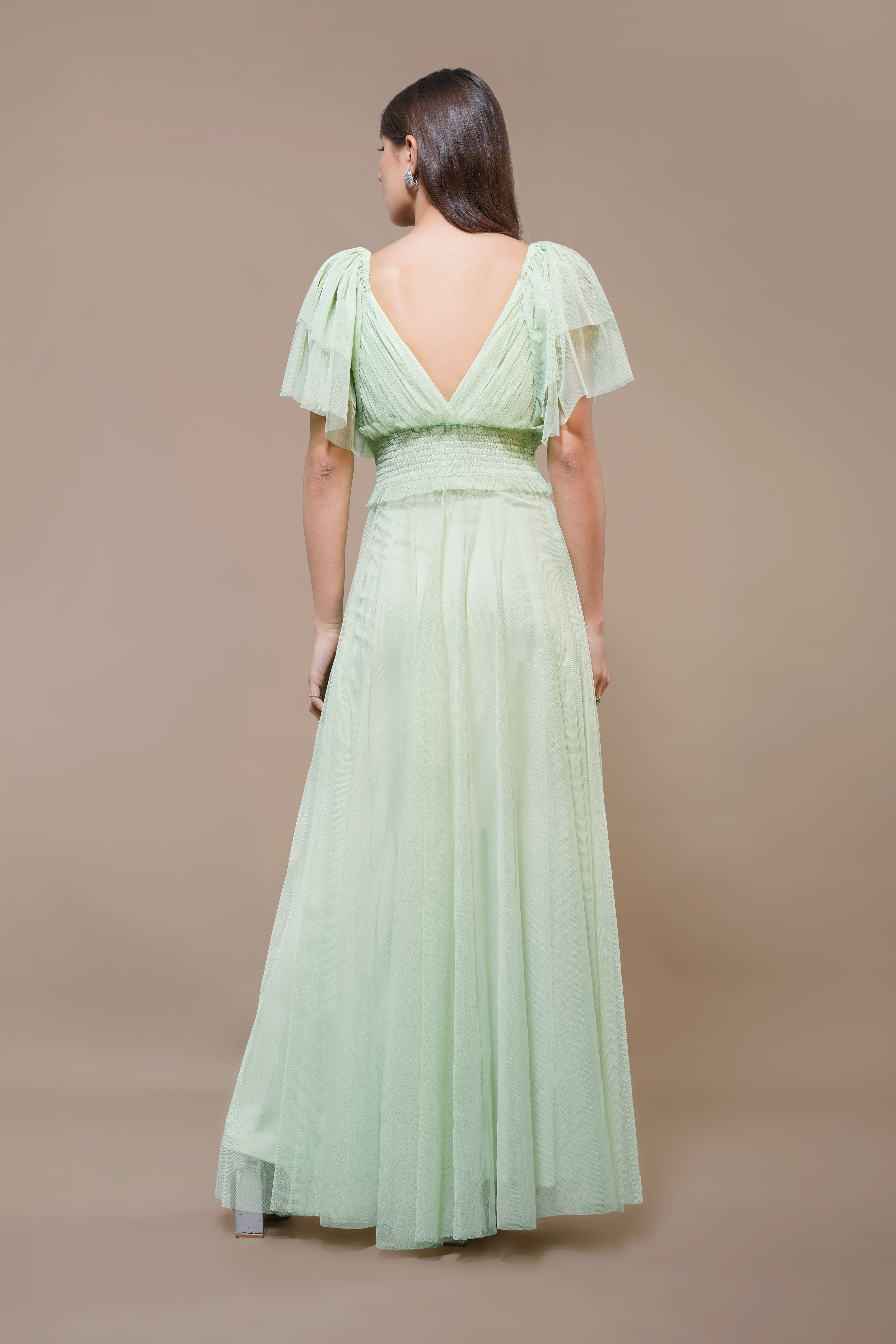 Elegant Shelby Maxi Dress in Sage Green - Flowy Boho Summer Dress for Women | Perfect for Beach Vacations, Weddings & Casual Outings