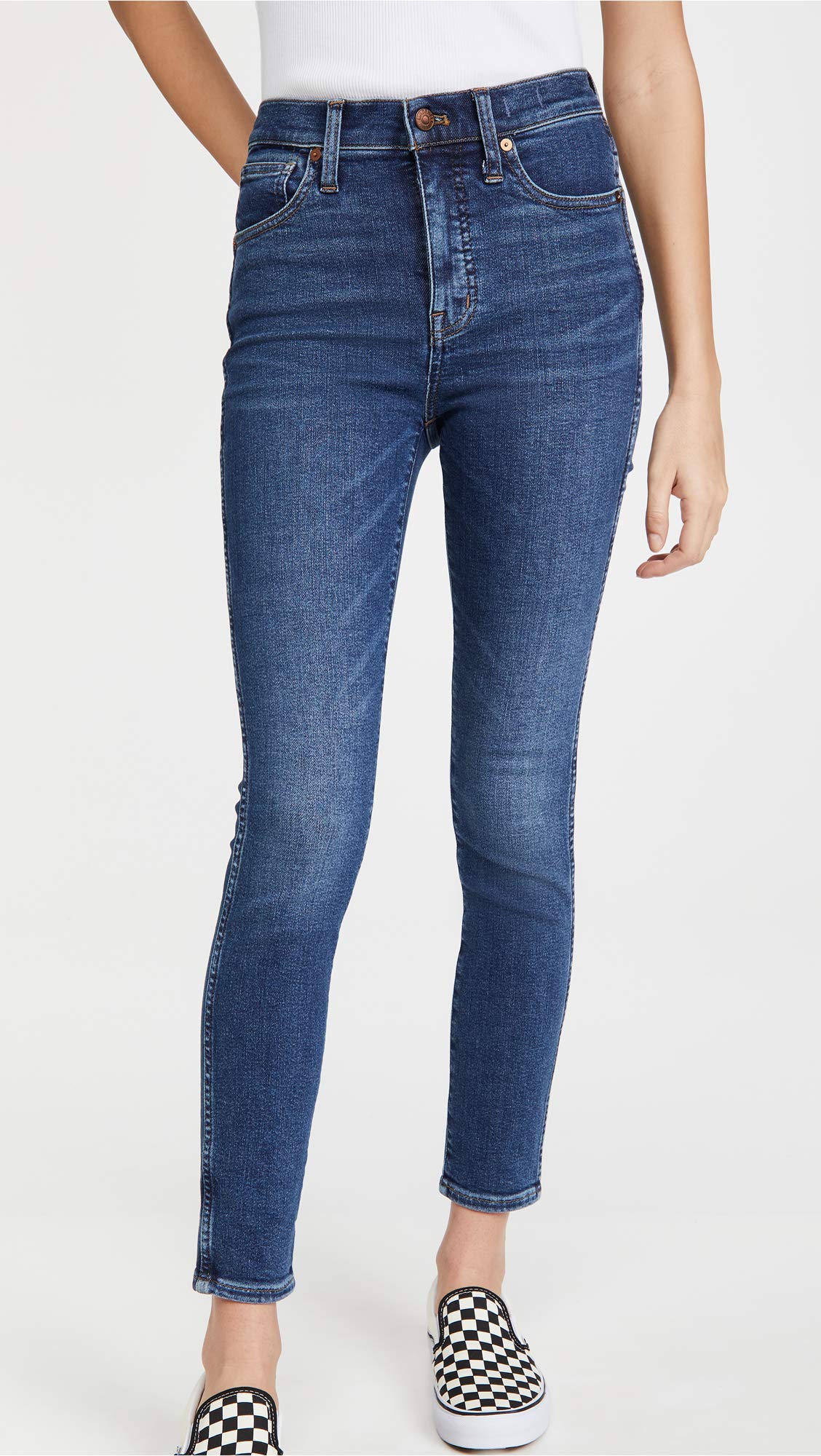 Madewell Women's 10'' High-Rise Skinny Jeans in Wendover Wash - Tencel™ Denim Stretch Jeans for Everyday Comfort | Perfect for Work, Casual Outings & Date Nights