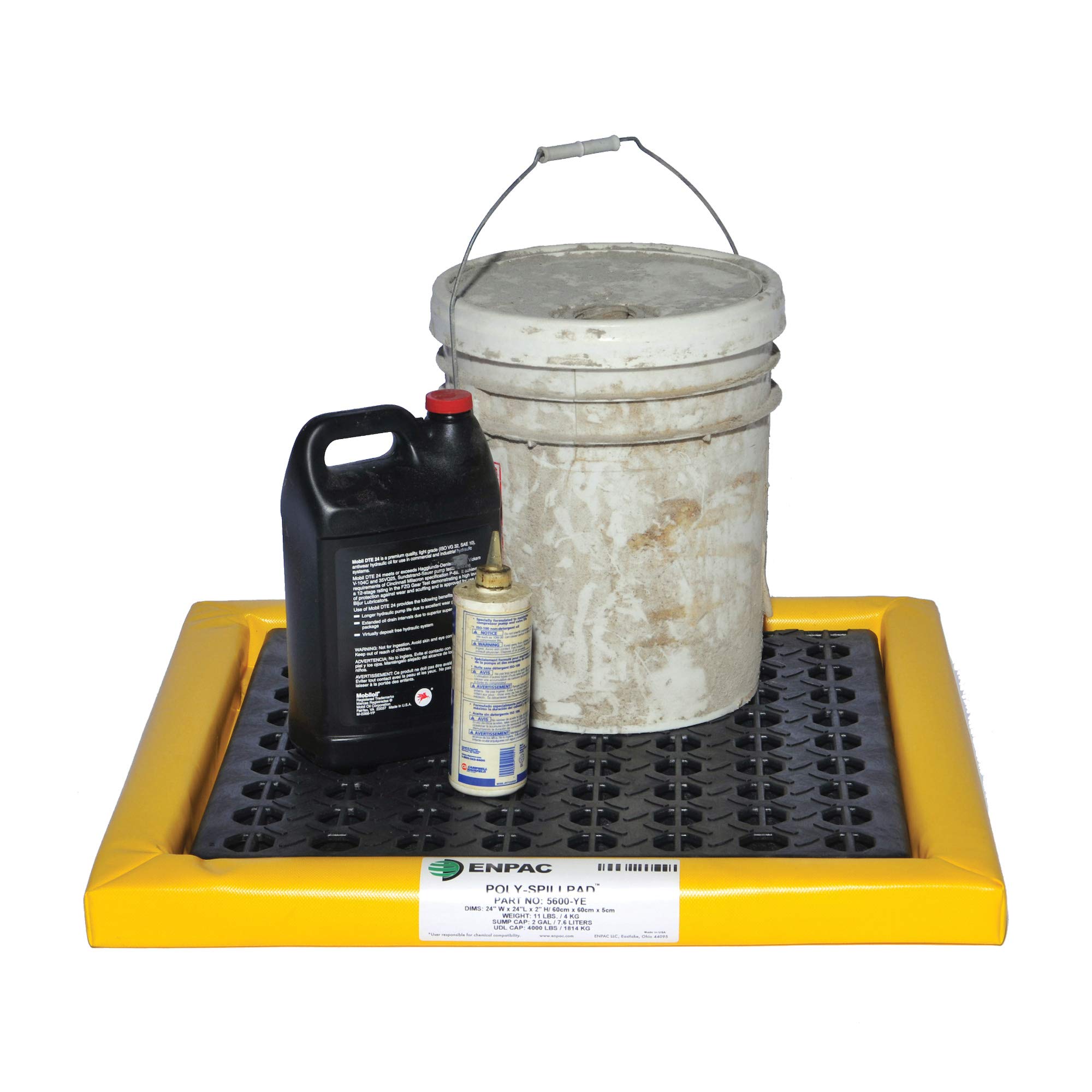 4K lb Capacity Spill Containment Drum Pad - Ideal for Industrial & Warehouse Chemical Spill Cleanup