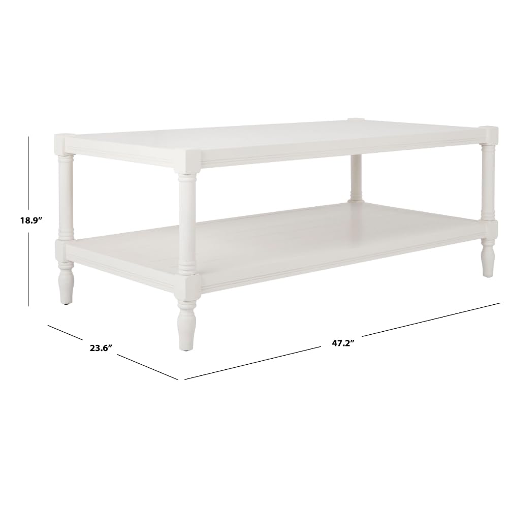 SAFAVIEH American Homes Collection Bela Grey Coffee Table - Modern Living Room Furniture for Small Spaces, Home Decor & Stylish Centerpiece