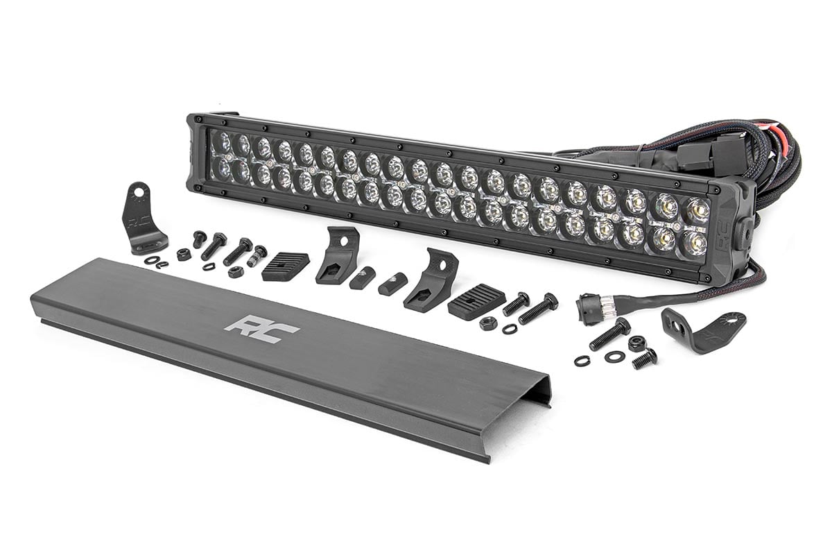 20 Inch Black Series LED Light Bar - Dual Row Cool White DRL (70920BD) | Off-Road Lighting for Trucks, Jeeps & ATVs | Waterproof LED Light Bar for Night Driving & Outdoor Adventures
