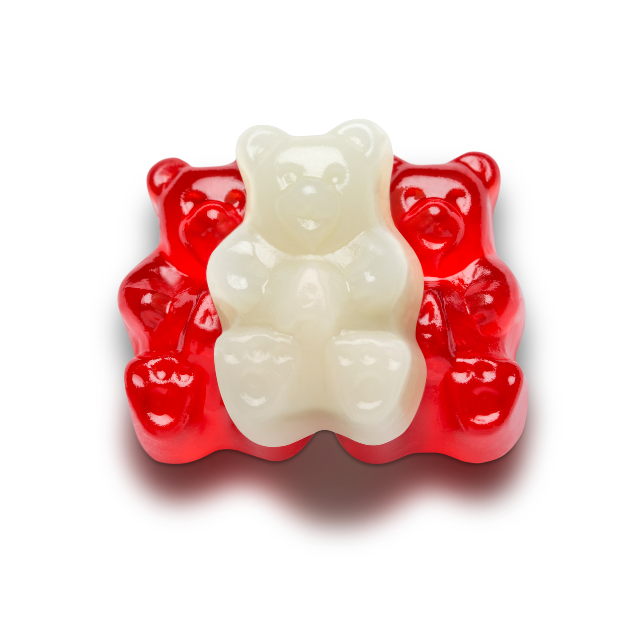 Premium Red & White Gummy Bears - Soft & Chewy Candy for Parties, Snacks & Gifts | Bulk Sour & Sweet Treats for Kids & Adults