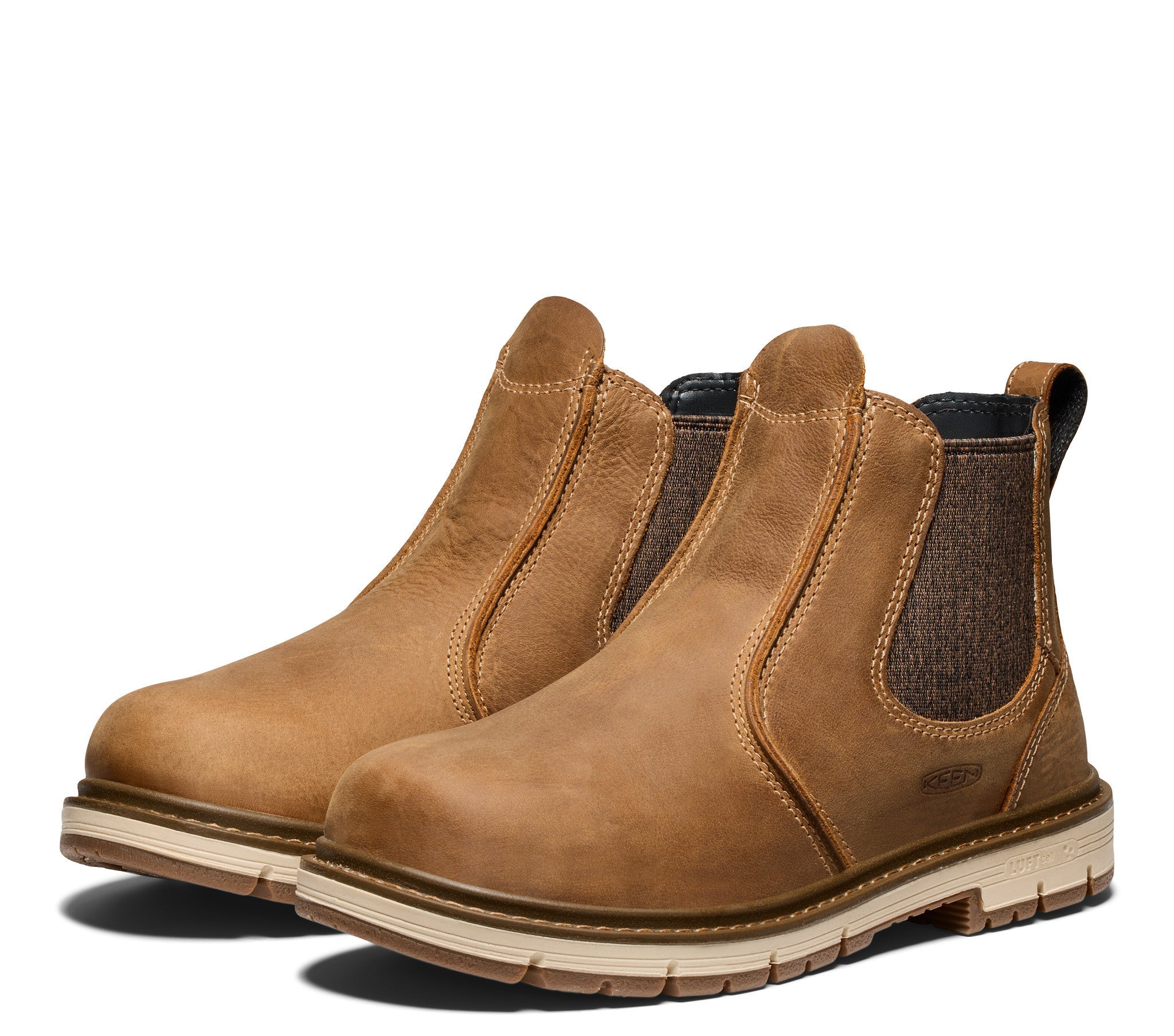 KEEN Utility Women's San Jose 90° 4.5 Soft Toe Chelsea Boot - Waterproof Work Boots for Women with Slip-Resistant Outsole | Perfect for Construction, Landscaping & Outdoor Work