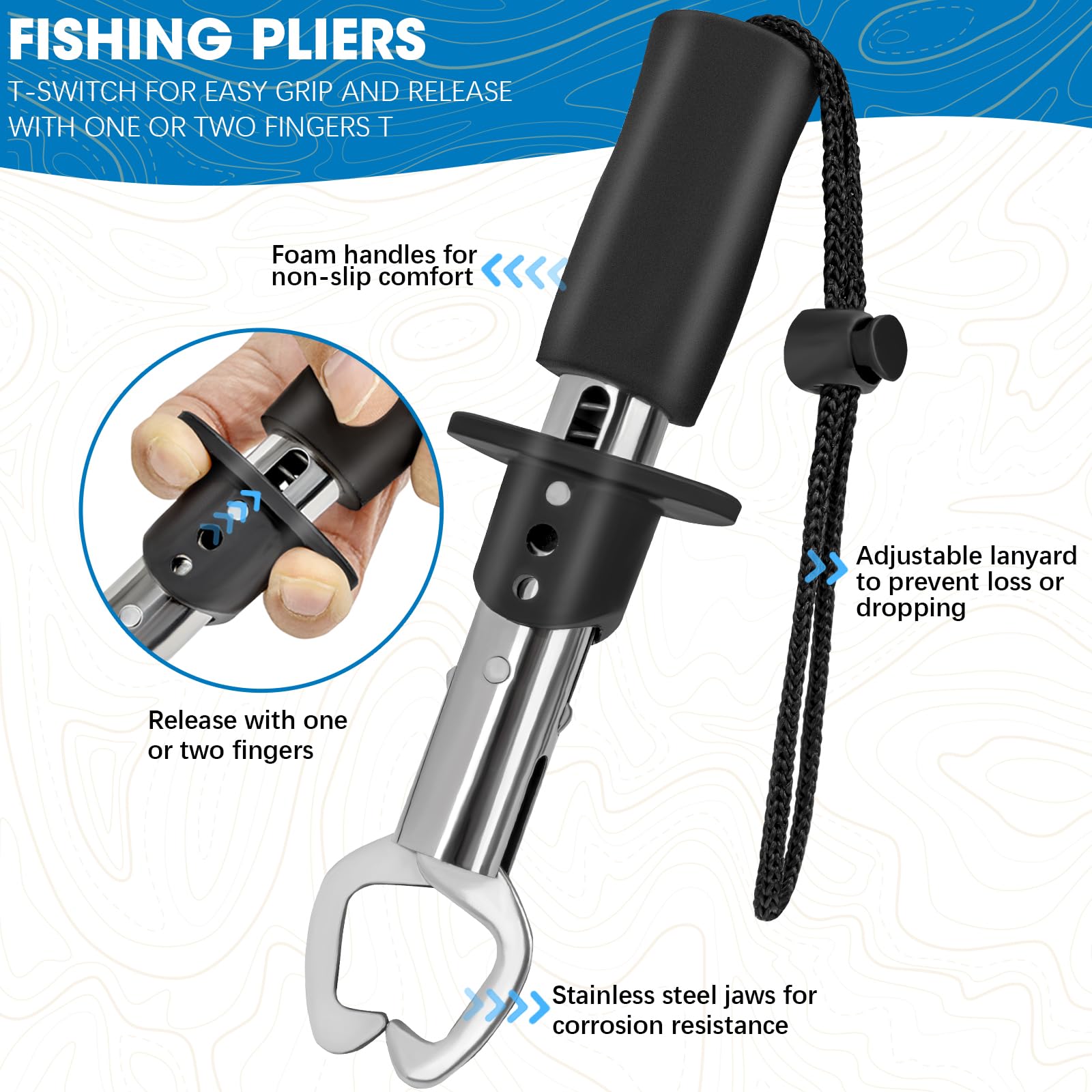 THKFISH 7-Piece Fishing Kit with Tackle Bag & Digital Scale - Perfect for Outdoor Fishing Trips