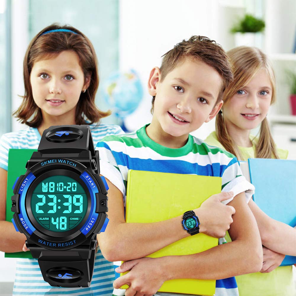 ATIMO Kids Digital Sports Watch - Waterproof, Shockproof, LED Backlight - Perfect for Boys & Girls - Ideal for School, Sports, and Outdoor Activities