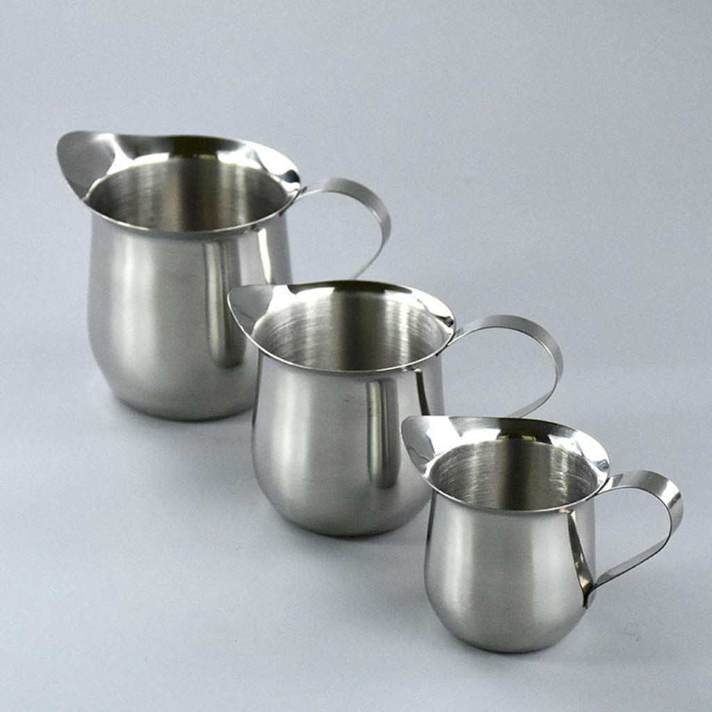Premium Stainless Steel Milk Frother Pitcher - Barista Grade Coffee Latte Art Jug for Perfect Foam - Ideal for Home & Professional Use in Coffee Shops, Cafes & Kitchens