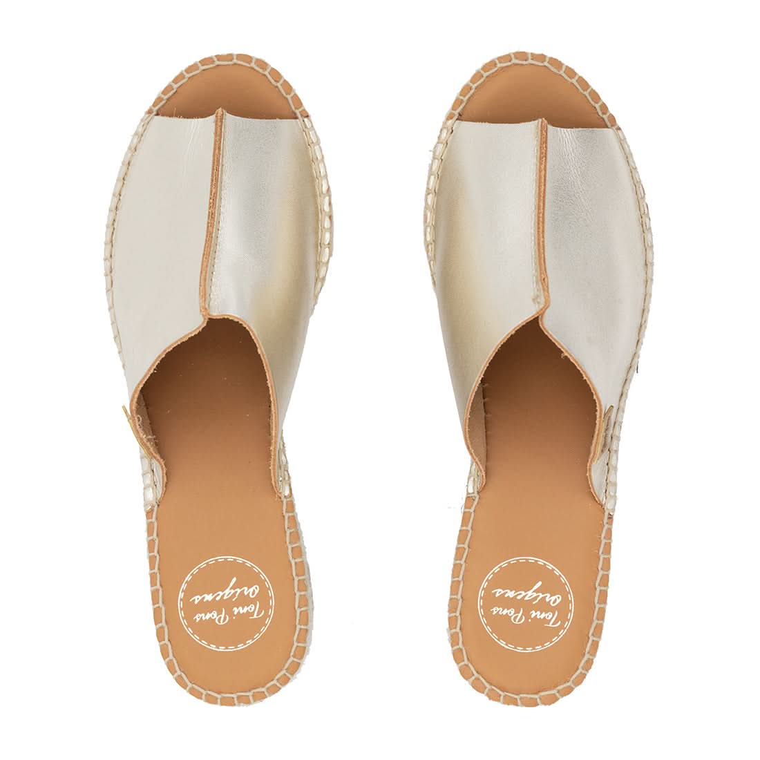 Ivonne Women's Basic Open Toe Leather Sandal Espadrille - Comfortable Casual Summer Shoes for Beach, Vacation & Everyday Wear